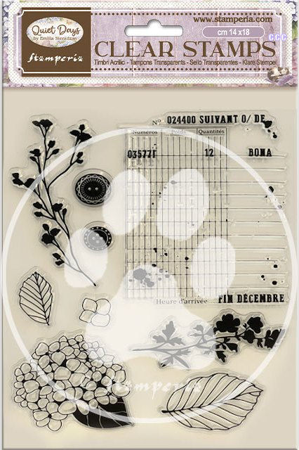 Stamperia Quiet Days Clear Stamp Hydrangea (WTK229) 