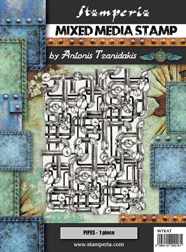 Stamperia Mixed Media Stamps - Piping (WTKAT10)