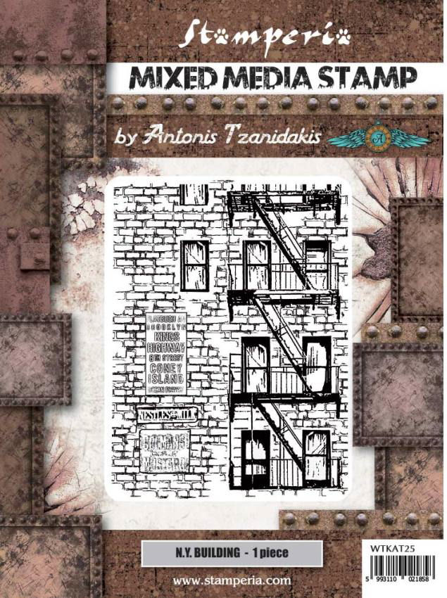 Stamperia Natural Rubber Stamp -  WTKAT25 