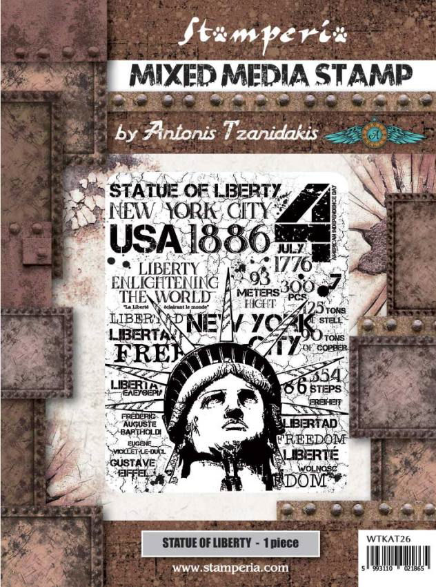 Stamperia Natural Rubber Stamp -  WTKAT26