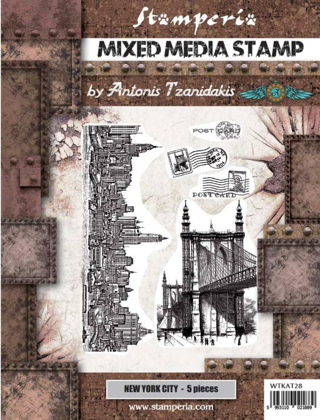 Stamperia Natural Rubber Stamp -  WTKAT28
