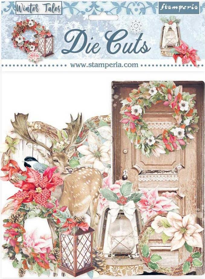 Stamperia Winter Tales - CHRISTMAS ELEMENTS  DIE-CUTS DFLDC42 