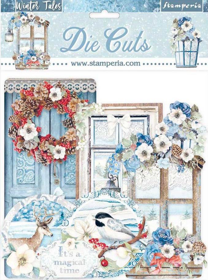 Stamperia Winter Tales - QUOTES & LABLES DIE-CUTS DFLDC41 