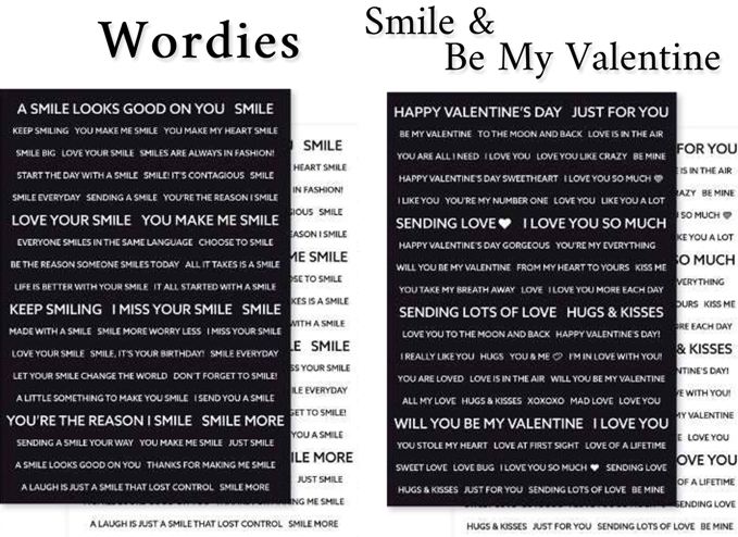 Wordies Smile Valentine