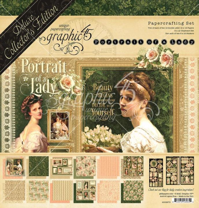 Graphic 45 PORTRAIT OF A LADY DeLuxe Pack