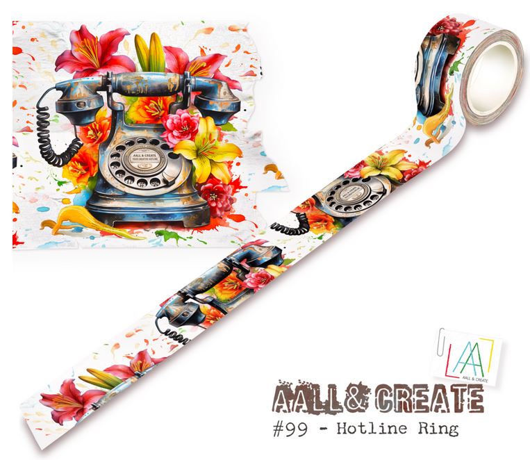 Aall and Create Washi Tape - Hotline Ring (AALL-MT-099)