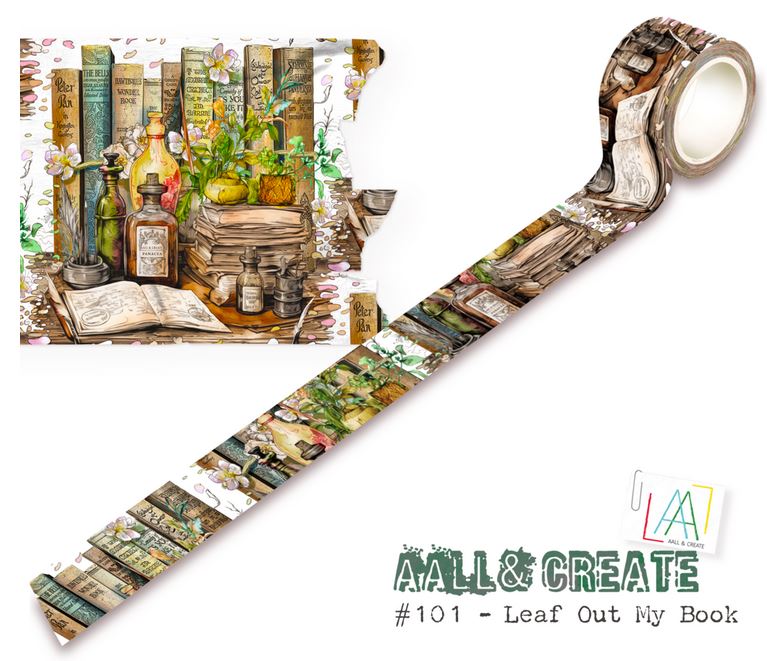 Aall and Create Washi Tape - Leaf Out My Book (AALL-MT-101)