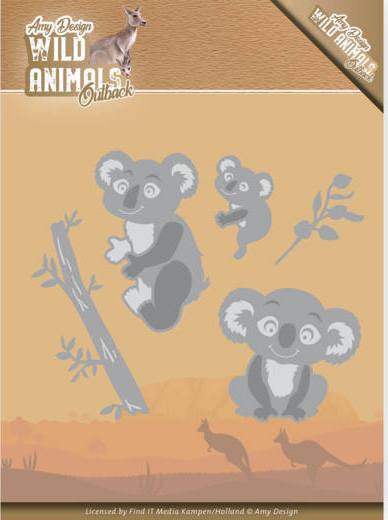 Amy Design Wild Animals Outback Craft Dies - KOALA (ADD10208)