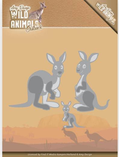 Amy Design Wild Animals Outback Craft Dies - KANGAROO (ADD10209)