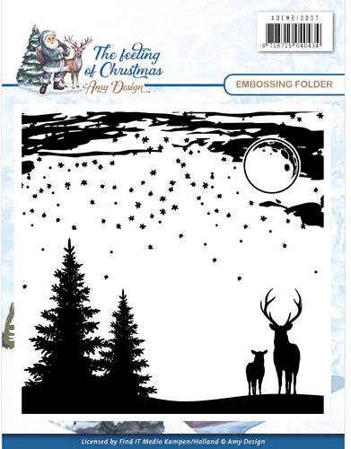 Amy Design The Feeling of Christmas Craft Embossing Folder (ADEMB10007)