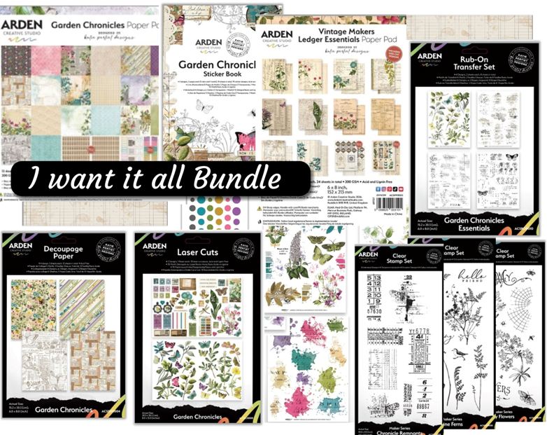 Arden Creative Garden Chronicles I WANT IT ALL BUNDLE - SAVE �17