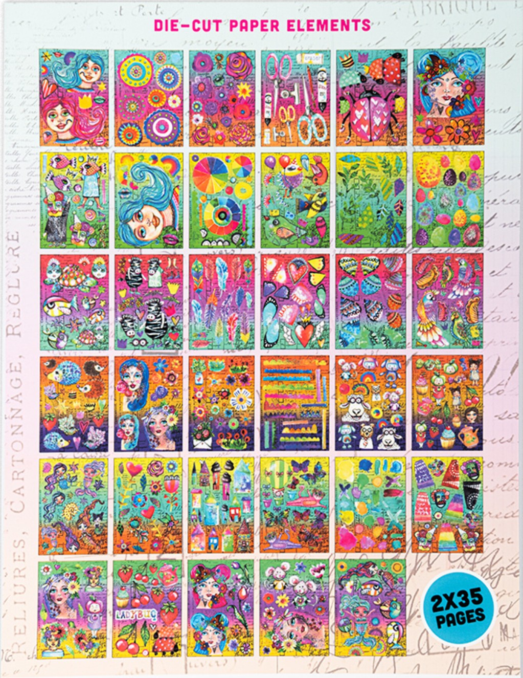 Art By Marlene Paper Elements Die-cut Paper Pad (ABM-25-DCPP275)
