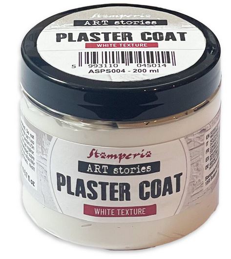 Stamperia Art Stories Texture Paste Plaster Coat White 200ml 