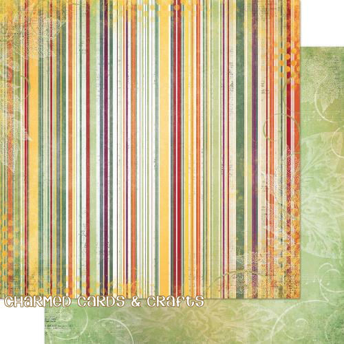Bo Bunny Autumn Song Paper - Stripe