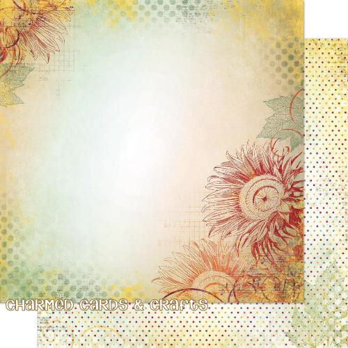 Bo Bunny Autumn Song Paper - Sunflower