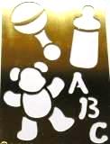 Brass Embossing Stencil - Baby
