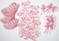 Country Garden Paper Shapes - Baby Pink