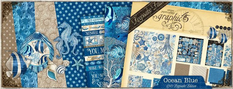 Graphic 45 Ocean Blue Keepsake