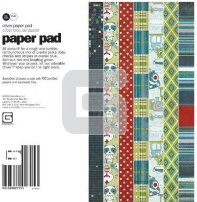 Basic Grey Oliver 6x6 Paper Pad