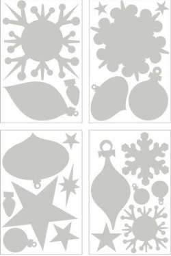 Basic Grey Undressed Chipboard Holiday Ornaments
