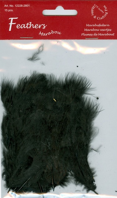 Marabou Feathers BLACK (2801)