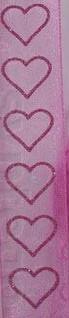 Glittering Hearts Lilac Ribbon (25mm)