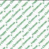 Background Paper - Happy Christmas (Green on White)