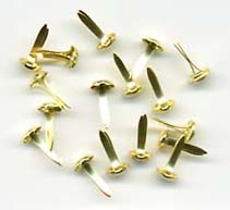 Woodware 6mm Brads - Gold