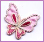 Motifs - Butterfly Pink/Silver