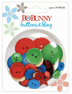 Bo Bunny Calypso Buttons & Bling