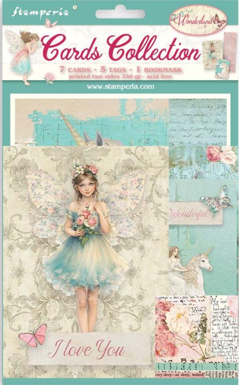 NEW Stamperia Wonderland Cards Collection