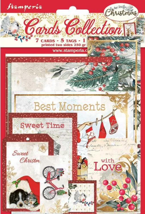Stamperia Cards Collection ROMANTIC CHRISTMAS