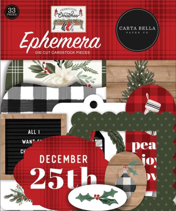 Carta Bella Farmhouse Christmas Ephemera - Icons (AC123024)