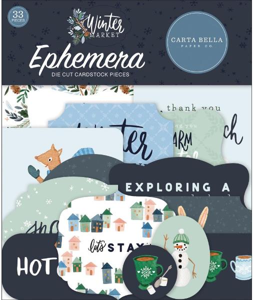 Carta Bella Winter Market Ephemera - Icons 