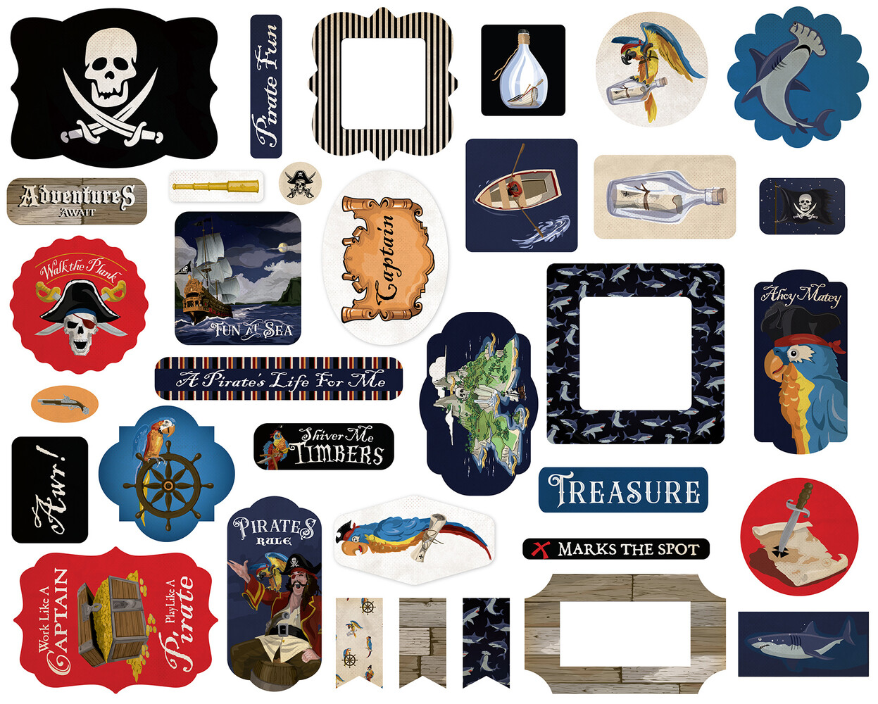 Carta Bella Pirates Frames & Tags (CBPT318025)