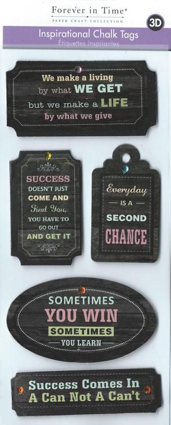 Inspirational Chalk Tags - What We Give