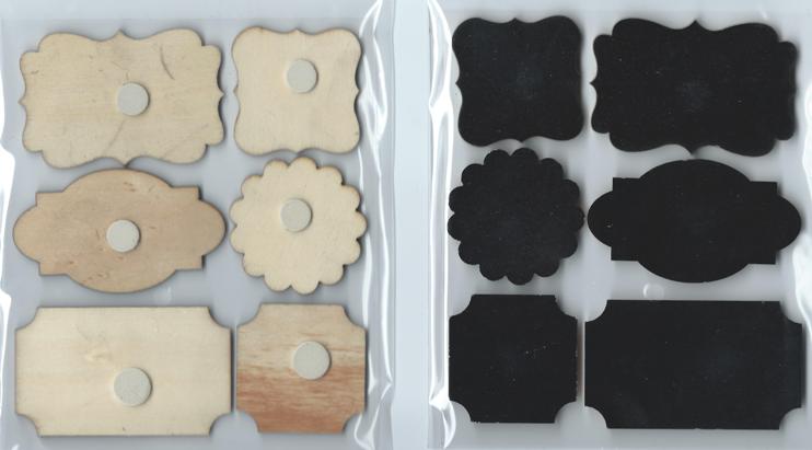 Chalkboard Wood Embellishments - Labels