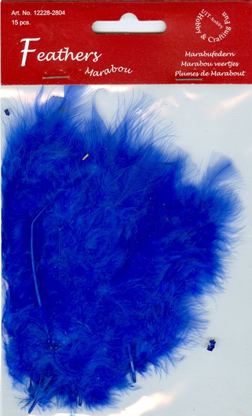 Marabou Feathers COBALT BLUE (2804)