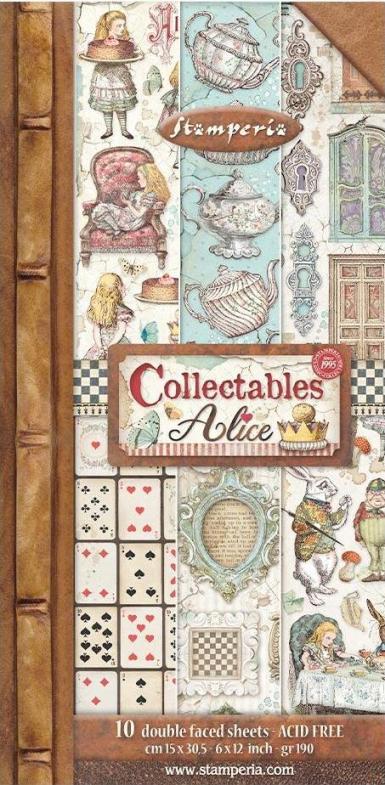 Stamperia Collectables 6x12 Paper Pad - ALICE