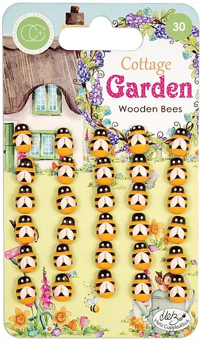 Craft Consortium Cottage Garden - Wooden Bees
