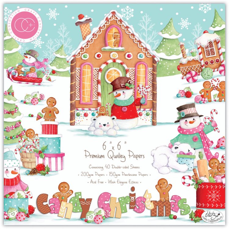 Craft Consortium Candy Christmas 6x6 Paper Pad