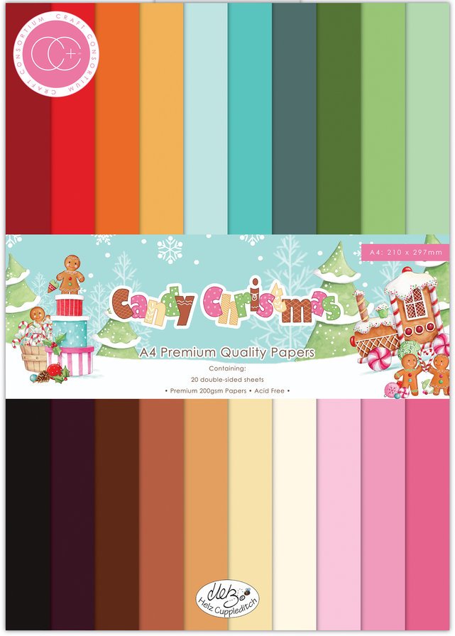 Craft Consortium Candy Christmas A4 Paper Pad