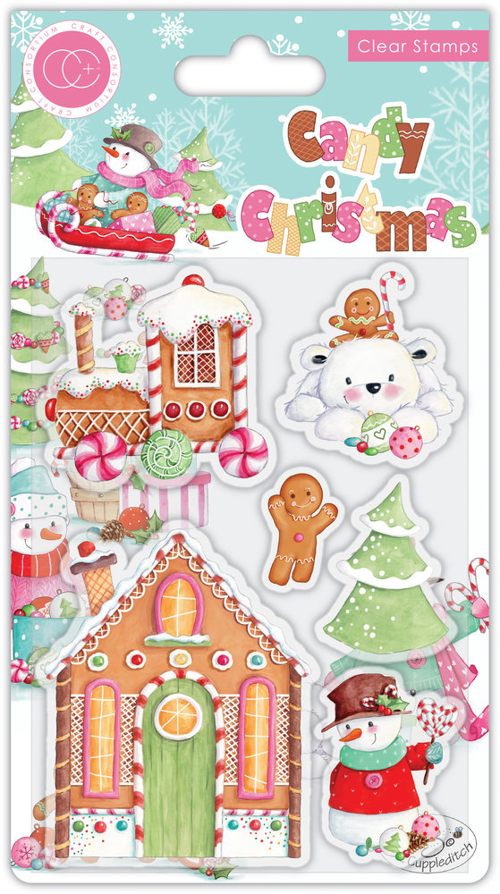 Craft Consortium Candy Christmas Stamp Set CANDY