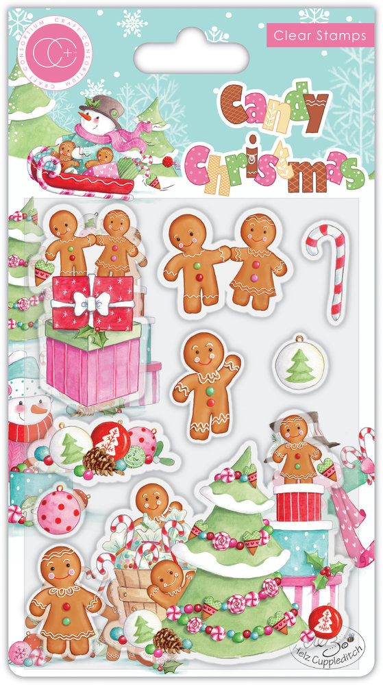 Craft Consortium Candy Christmas Stamp Set DECORATE