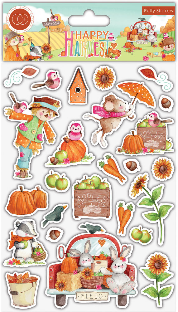 Craft Consortium Happy Harvest - Puffy Stickers