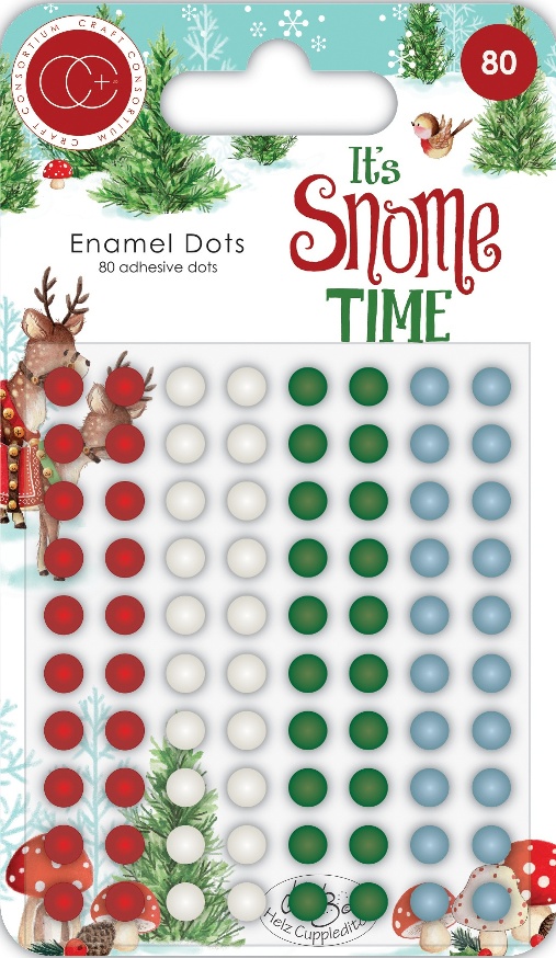 Craft Consortium It's Snome Time - Adhesive Enamel Dots