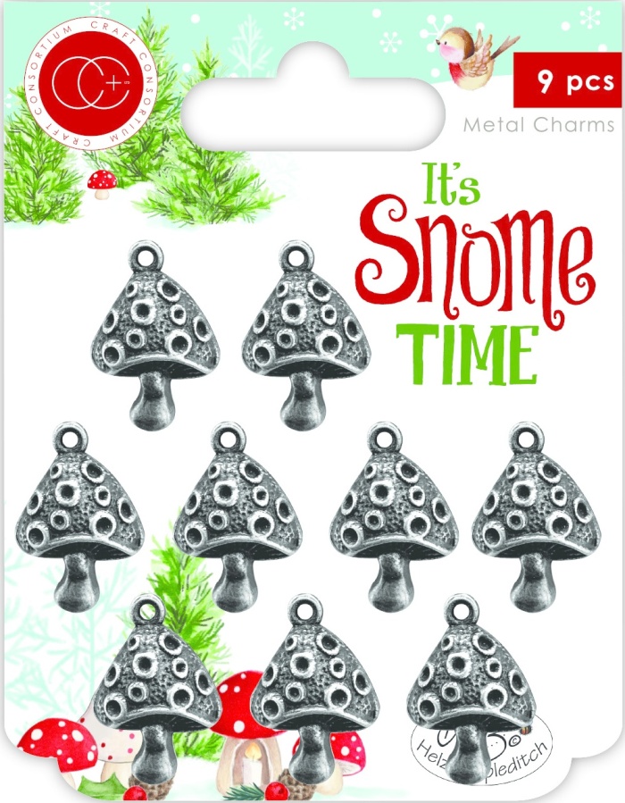 Craft Consortium It's Snome Time - Toadstools Metal Charms