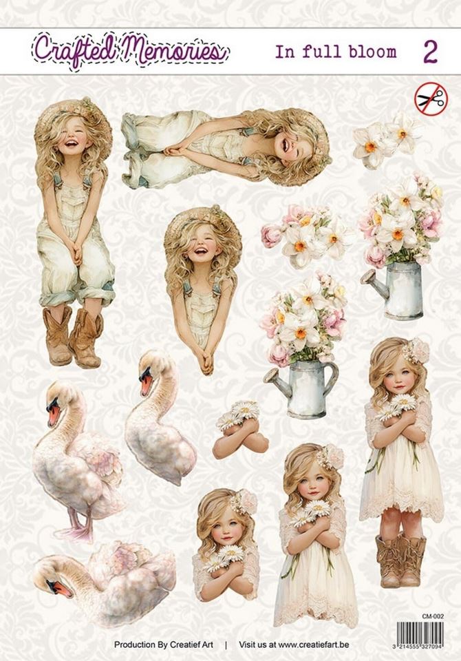 Creatief Art In Full Bloom 2 3D Sheet Crafted Memories (CM-002)