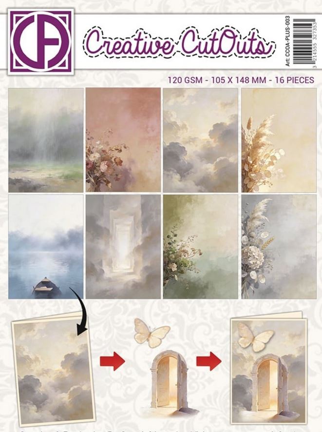 Creatief Art In Loving Memory A6 Collage Paper  (CCOA-PLUS-003)