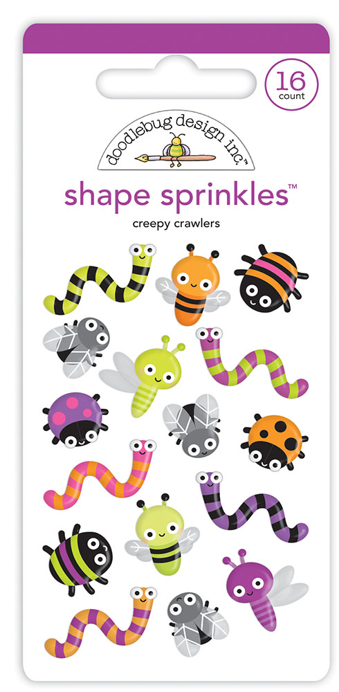 Doodlebug Design Creepy Crawlers Shape Sprinkles (7410)
